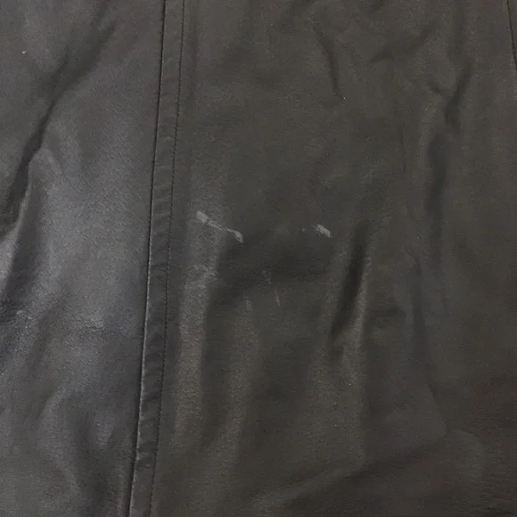 BAGATELLE Vintage Black Hooded Genuine Leather Jacket Womens US Large - Picture 15 of 17